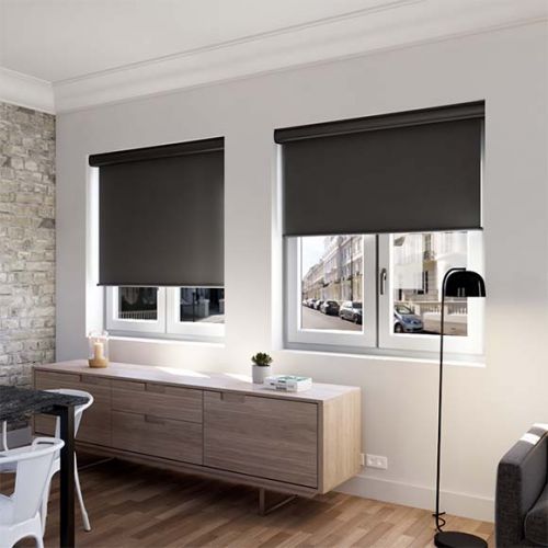 Store_RolloMax_avec_boitier Fenêtre aluminium 2 vantaux