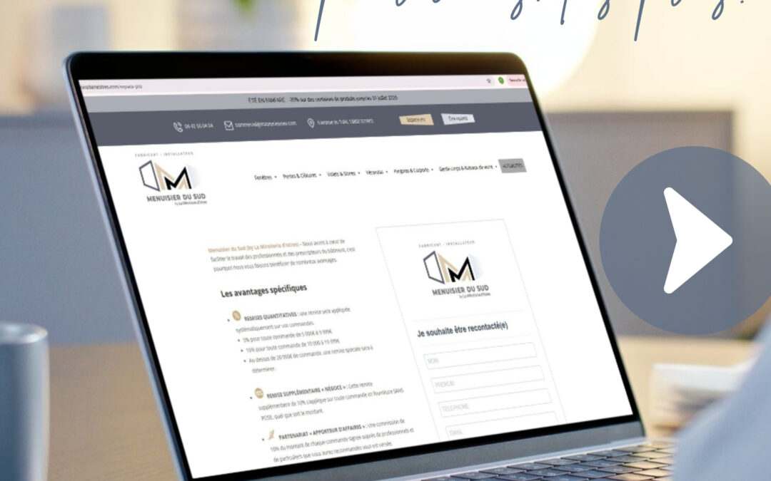 Un espace dédié aux professionnels : un service sur mesure avec Menuisier du Sud
