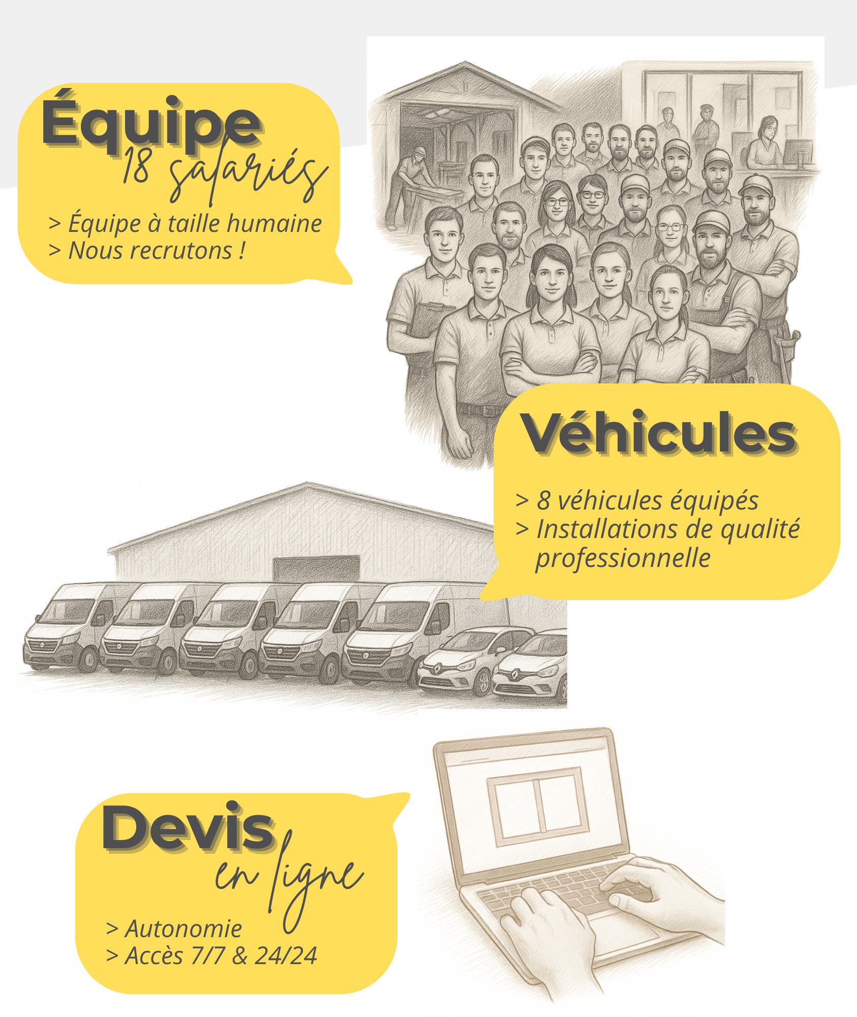 Menuisier du Sud - Equipe à taille humaine, véhicules tous équipes, devis en ligne Menuisier du Sud - Equipe à taille humaine, véhicules tous équipes, devis en ligne